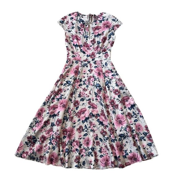 Gal Meets Glam Julia Seersucker Midi Dress Size 00 - Picture 4 of 12